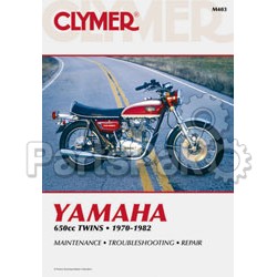 Clymer Manuals M403; Yamaha 650 Twin Motorcycle Repair Service Manual; 2-WPS-27-M403