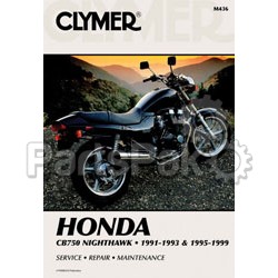 Clymer Manuals M436; Fits Honda Cb750 Nighthawk Motorcycle Repair Service Manual