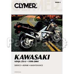 Clymer Manuals M4682; Kawasaki Zx6 Motorcycle Repair Service Manual; 2-WPS-27-M468