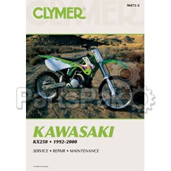 Clymer Manuals M4732; Kawasaki Kx250 Motorcycle Repair Service Manual; 2-WPS-27-M473