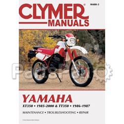 Clymer Manuals M480-3; Fits Yamaha Xt / Tt350 Motorcycle Repair Service Manual; 2-WPS-27-M480