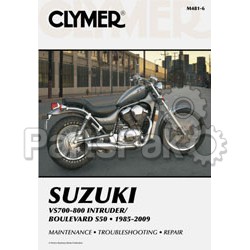 Clymer Manuals M4815; Suzuki Vs700-800 Intruder Motorcycle Repair Service Manual; 2-WPS-27-M481