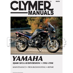 Clymer Manuals M494; Fits Yamaha Xj600 Seca II Motorcycle Repair Service Manual