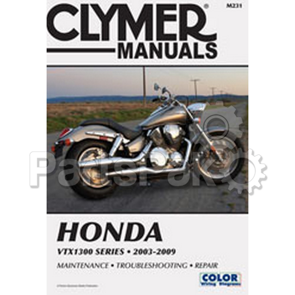 Clymer Manuals M231; Fits Honda Vtx 1300 Motorcycle Repair Service Manual