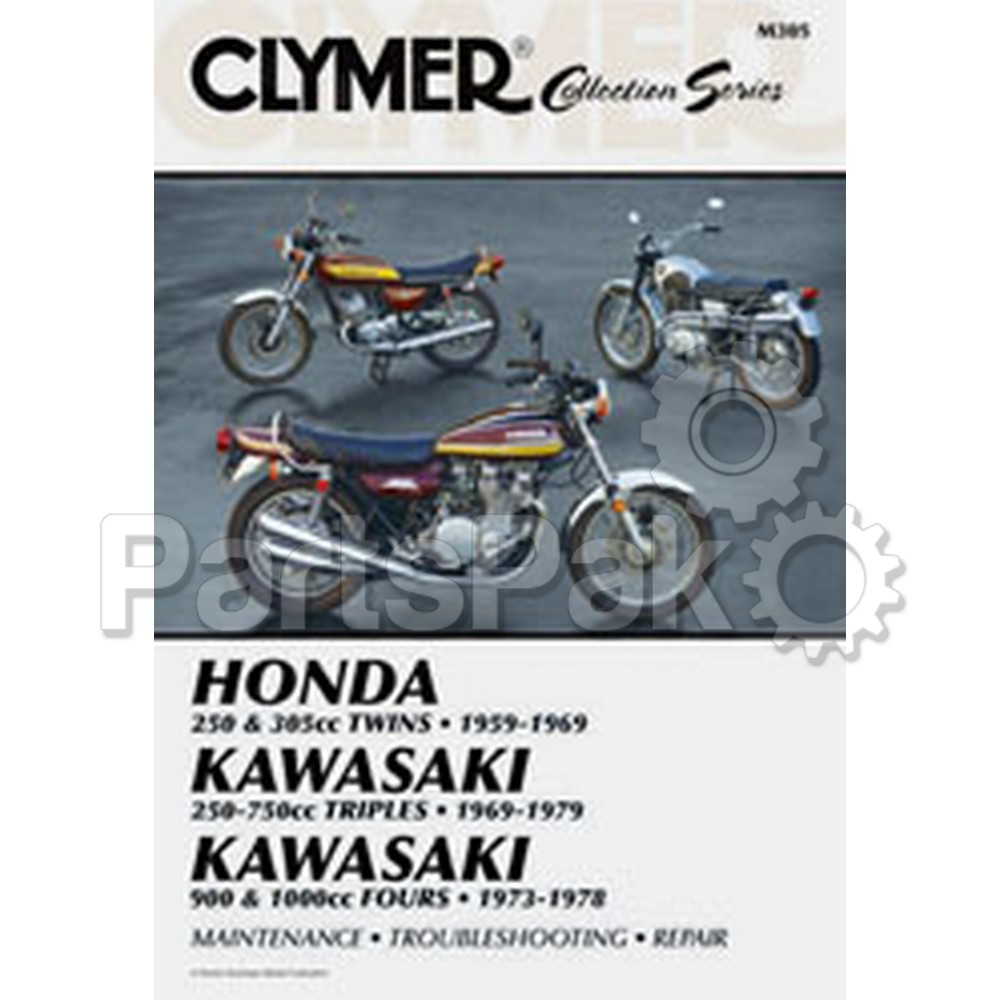 Clymer Manuals M305; Vintage Japanese Street Motorcycle Repair Service Manual