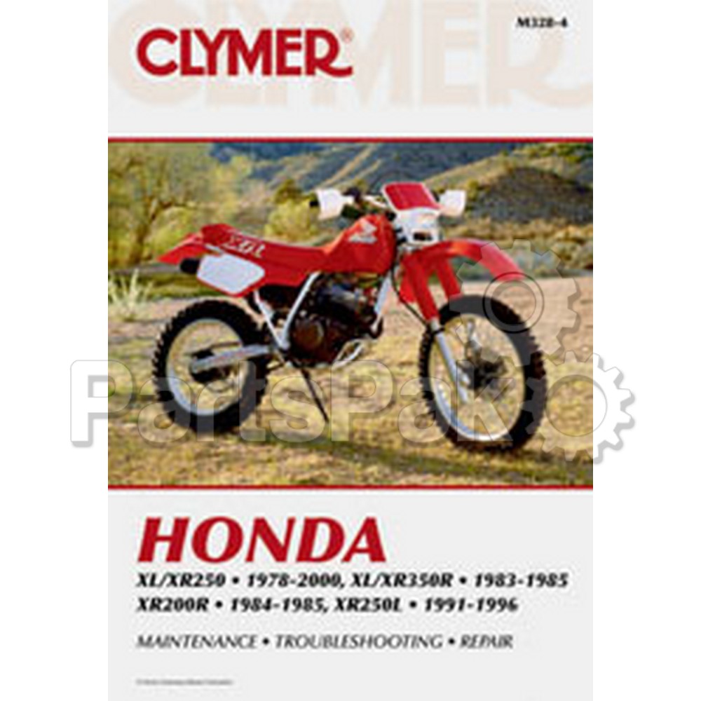Clymer Manuals M3284; Fits Honda Xl / Xr 200-350 Motorcycle Repair Service Manual