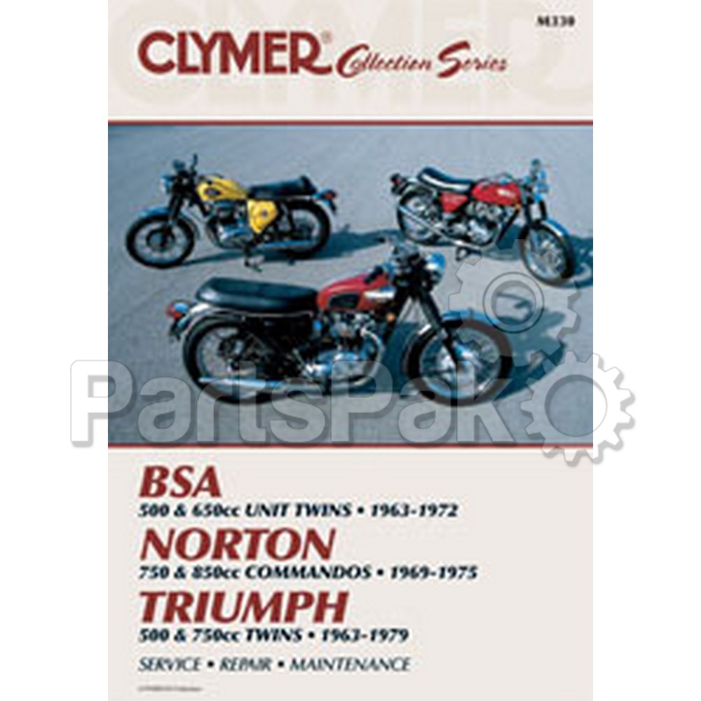 Clymer Manuals M330; Vintage British Street Motorcycle Repair Service Manual