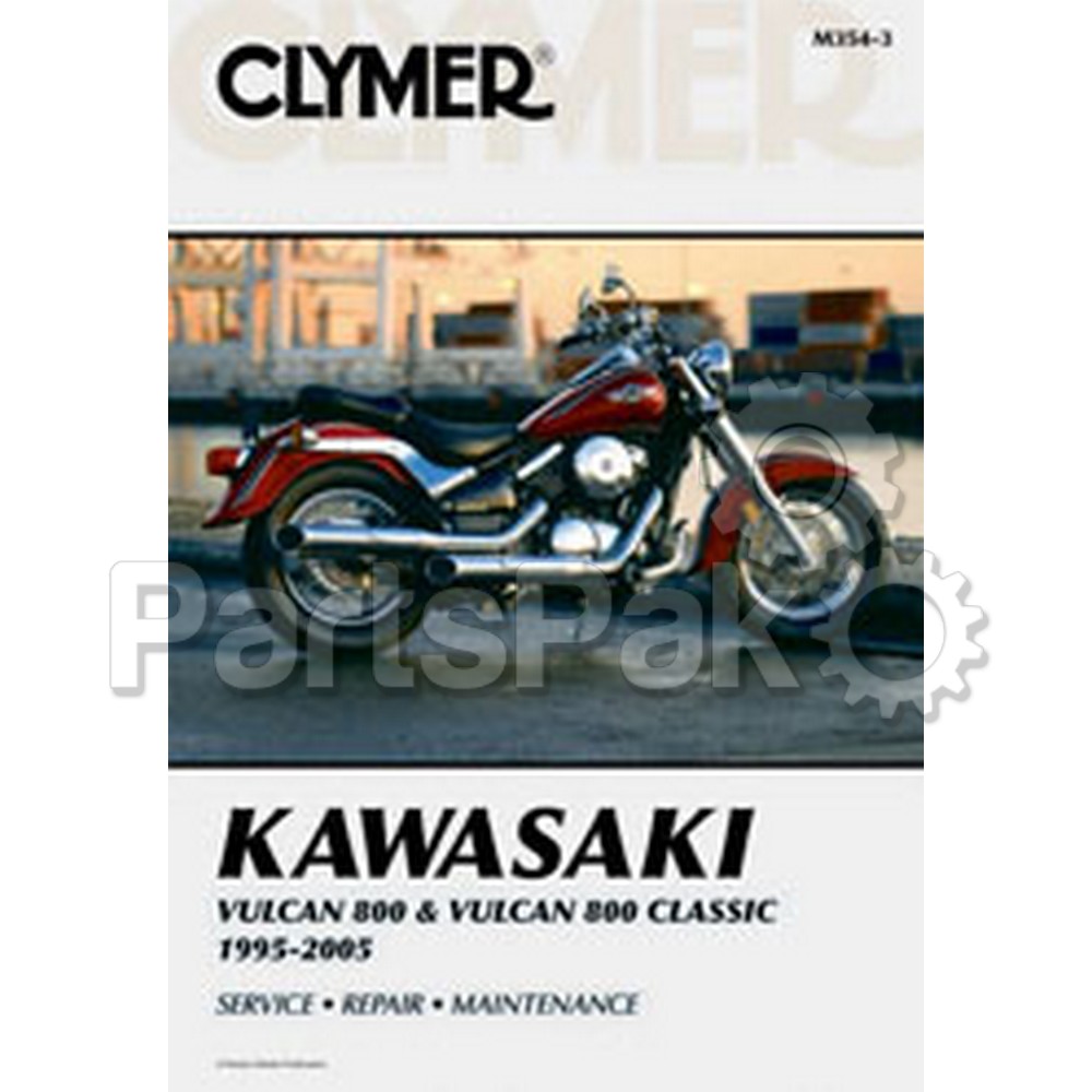 Clymer Manuals M3543; Fits Kawasaki Vn800 Vulcan Motorcycle Repair Service Manual
