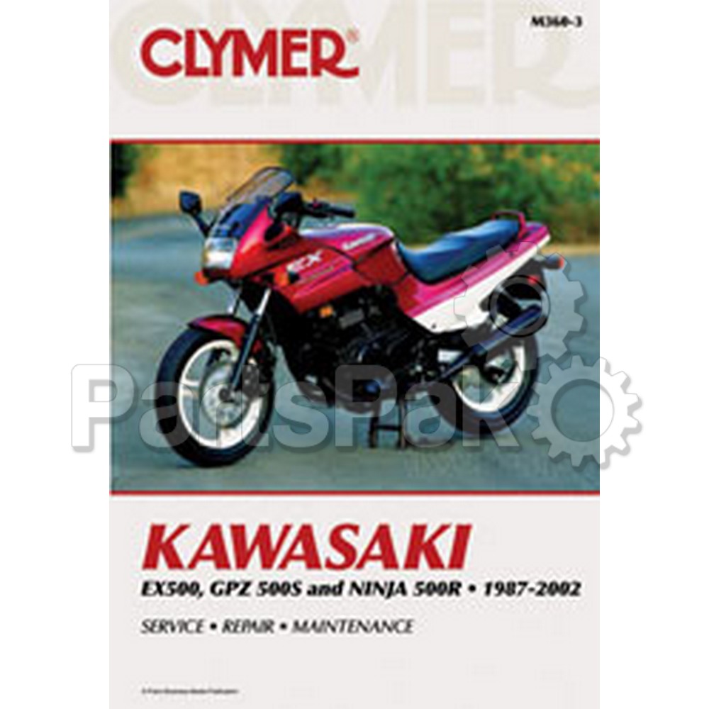 Clymer Manuals M3603; Fits Kawasaki Ex500 Motorcycle Repair Service Manual