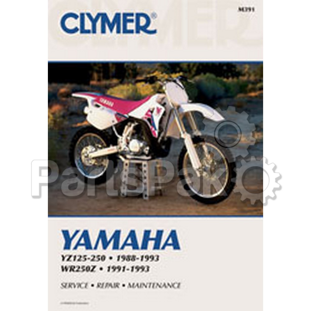 Clymer Manuals M391; Fits Yamaha Yz125-250 Motorcycle Repair Service Manual