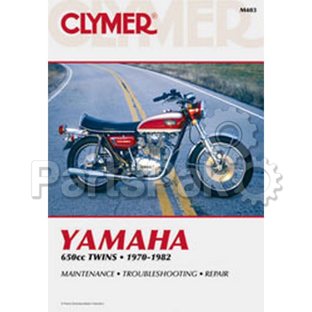 Clymer Manuals M403; Fits Yamaha 650 Twin Motorcycle Repair Service Manual