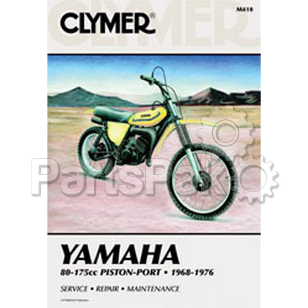 Clymer Manuals M410; Fits Yamaha 80-175Cc Motorcycle Repair Service Manual