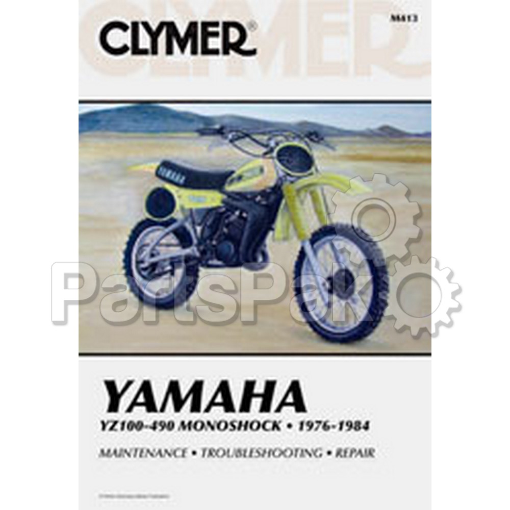 Clymer Manuals M413; Fits Yamaha Yz100-490 Motorcycle Repair Service Manual