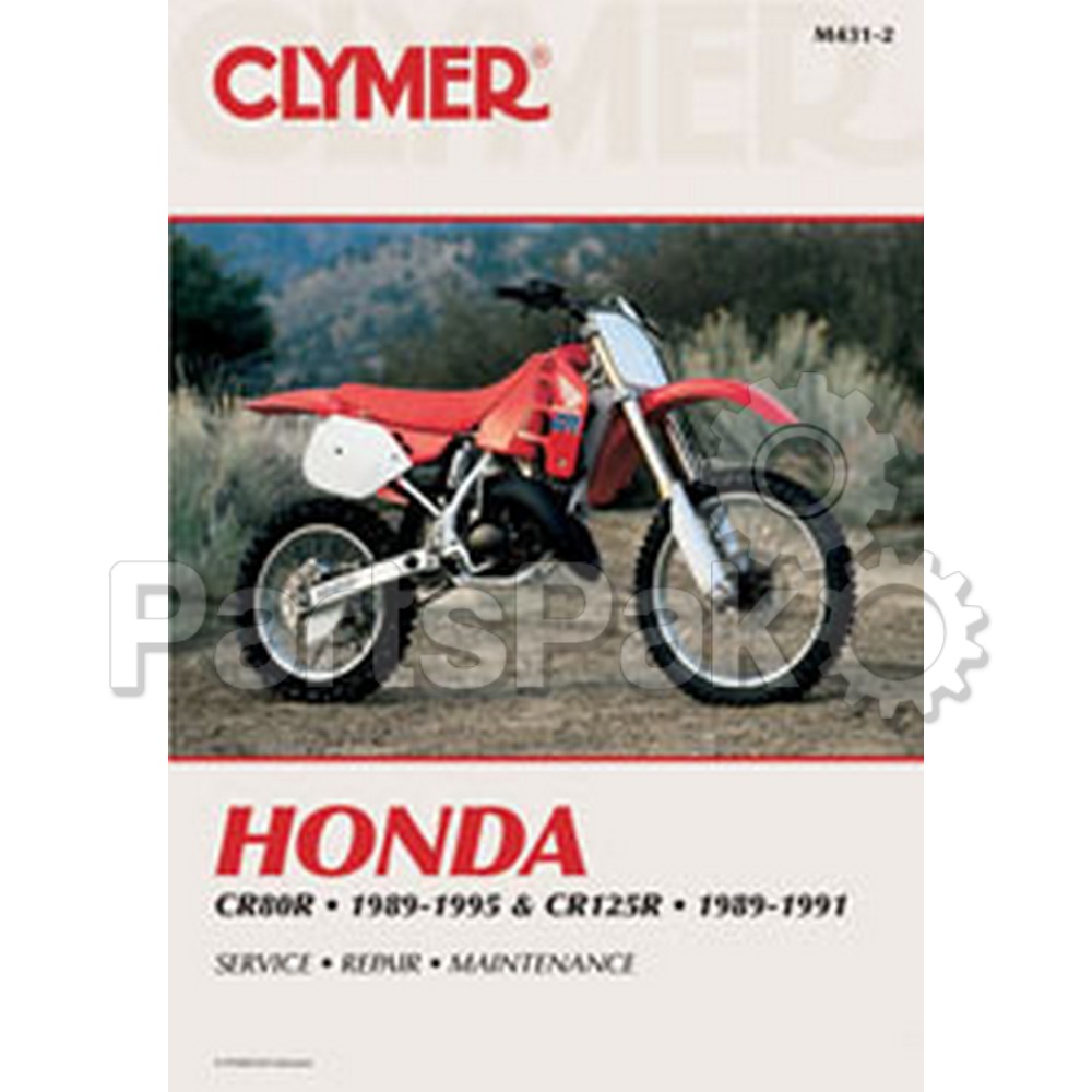 Clymer Manuals M4312; Fits Honda Cr80/125 Motorcycle Repair Service Manual