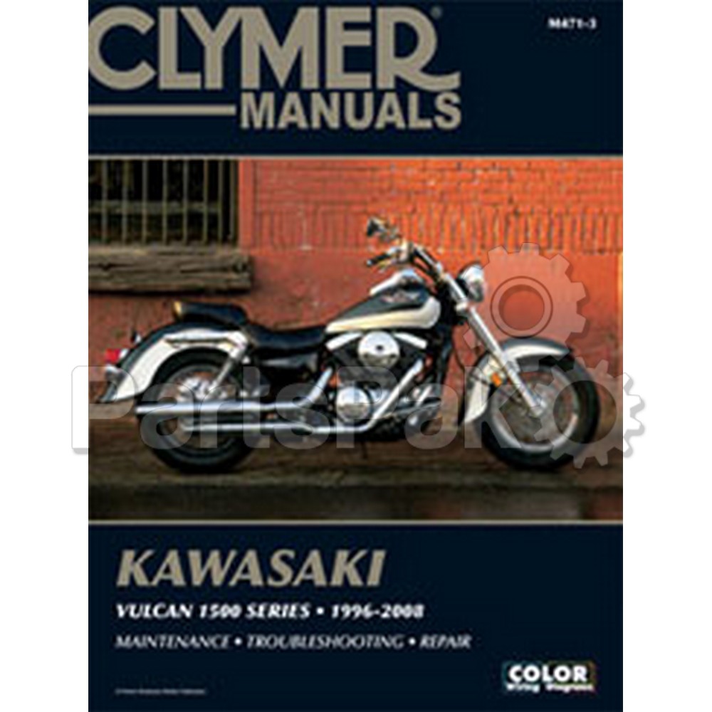 Clymer Manuals M4713; Kawasaki Vn1500 Vulcan Class Motorcycle Repair Service Manual