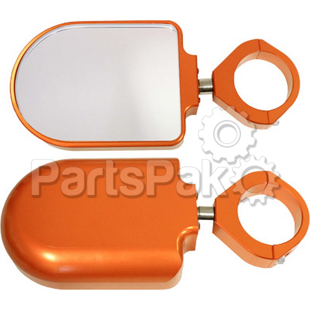 Modquad R-SIDE-OR; Side View Mirror Set Orange 1.75-inch