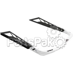 Skinz NXPRB200-FBK/WHT; Nxt Lvl Rear Bumper Black / White Fits Polaris Pro Snowmobile