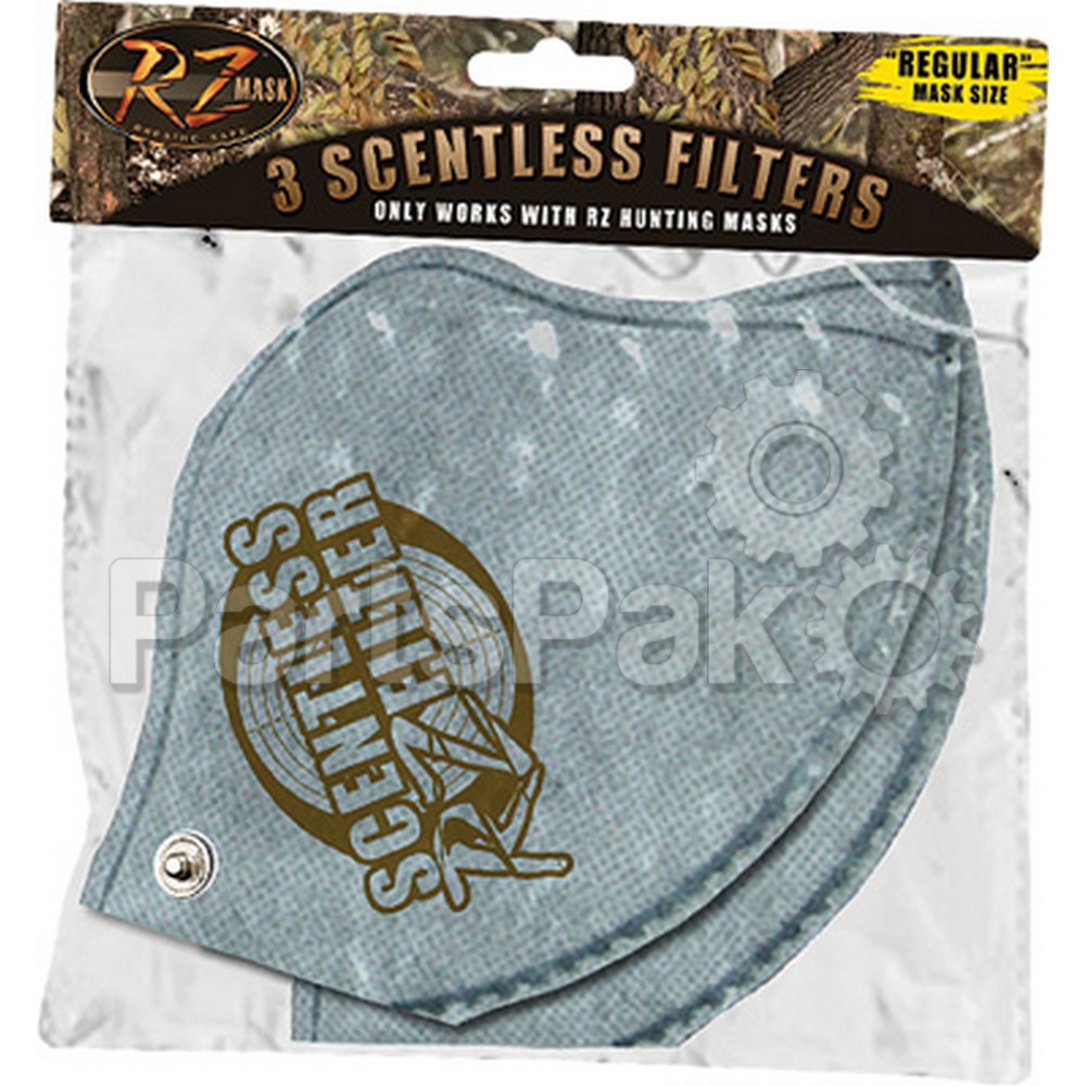RZ Mask 82804; Scentless Filters Adult 3/Pack