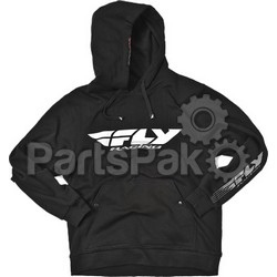 Fly Racing 354-0031M; Corporate Hoody Black M; 2-WPS-354-0031M
