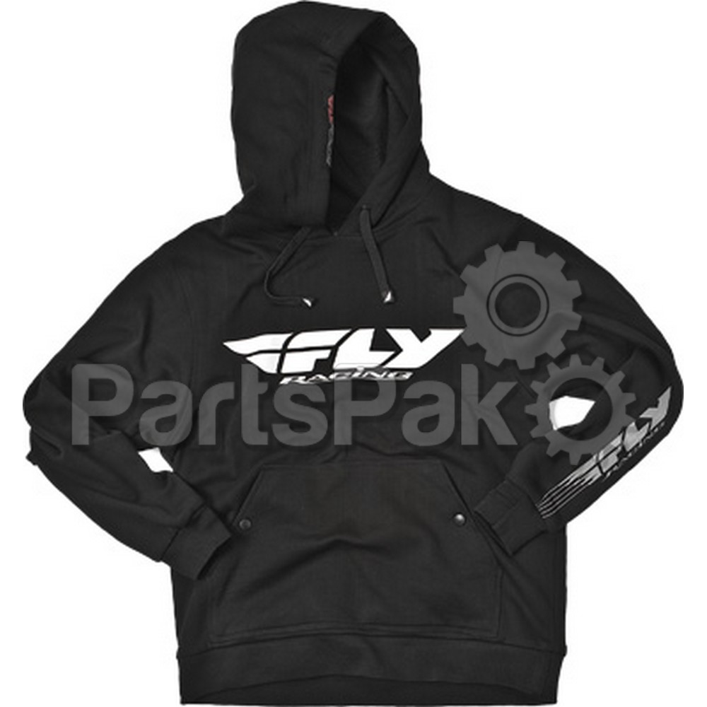 Fly Racing 354-0031YS; Corporate Hoody Black Ys/Ym