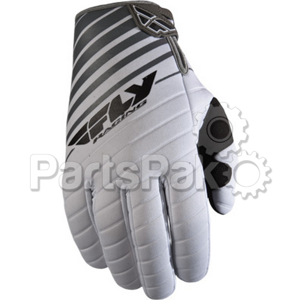 Fly Racing 365-61408; 907 Mx Gloves White / Grey Size 8