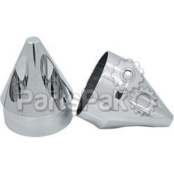 Avon Grips AXL-SPK-CH; Axle Nut Cover Spike Chrome 1-inch; 2-WPS-40-4802C