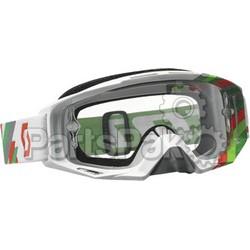 Scott 221330-4050041; Tyrant Goggle Linear White / Green With Clear Lens