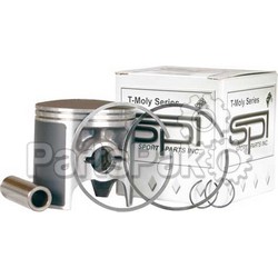 SPI SM-09145A; Piston T-Moly Double Ring Fits Ski-Doo Fits SkiDoo