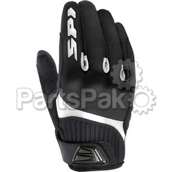 Spidi B48-011-2X; G-Flash Tex Gloves Black / White 2X