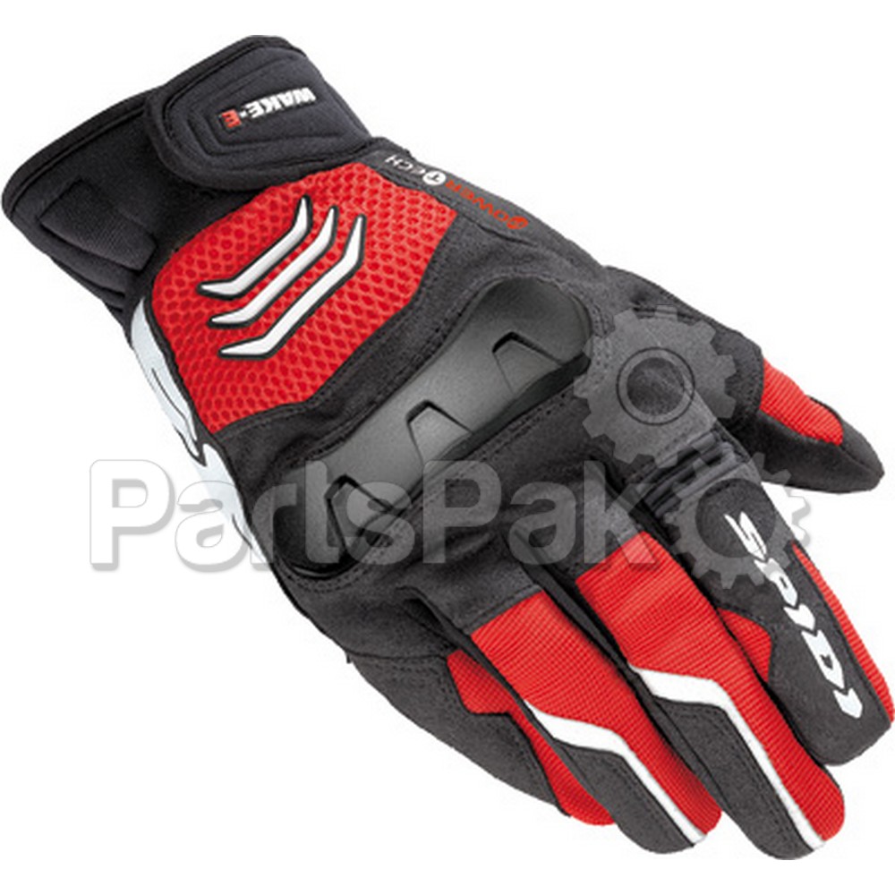 Spidi B43-021-3X; Wake-E Tex Gloves Black / Red 3X