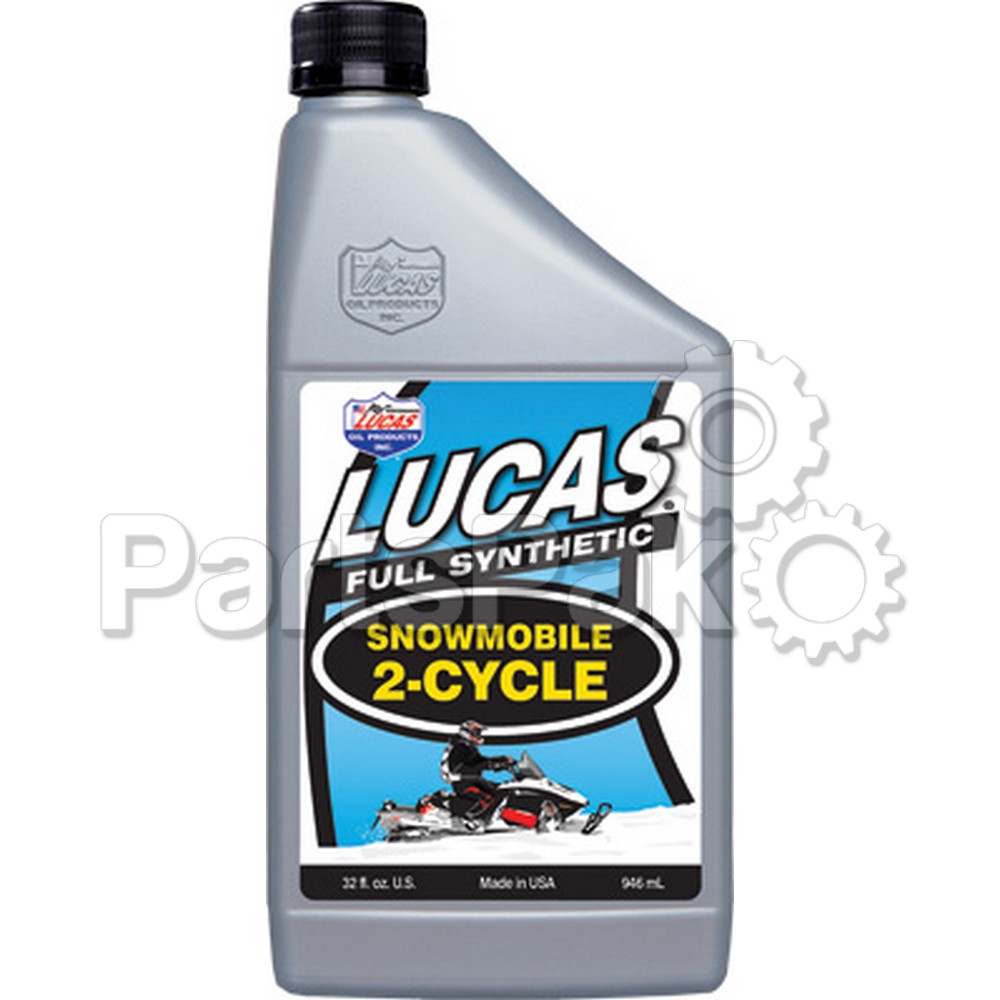 Lucas 10835; Synthetic 2-Cycle Snowmobile Oil 32Oz (Sold Individually)