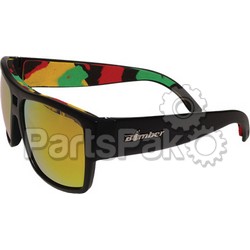Bomber IRE101-RM-RSTA; Irie Bomb Floating Sunglasses Matte Black W / Red Mirror; 2-WPS-519-0052