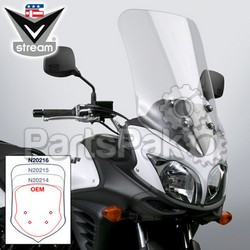 National Cycle N20216; Vstream Windshield Tall Clear V-Strom 650; 2-WPS-562-5023C