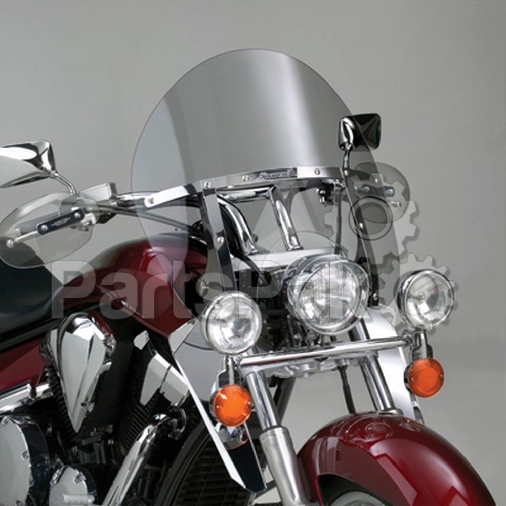 National Cycle N21408; SwitchBlade Chopped Tint Windshield Fits Honda VTX1800C / R / S / F / N,Fits Yamaha XV17A / XV1600A / XVZ1300A