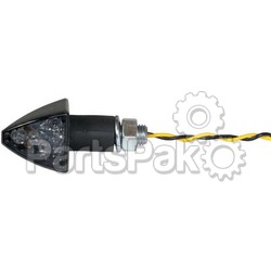 DMP (Dynamic Moto Power) 900-2024; Led Marker Light Fuses Stalk Mount Black W / Smoke Lens