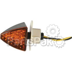 DMP (Dynamic Moto Power) 900-2032; Led Marker Light Fuses Flush / Panel Mount Black W / Amber Lens