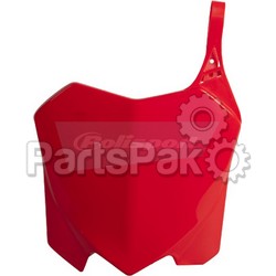 Polisport 8656700003; Front Number Plate Red; 2-WPS-64-06692
