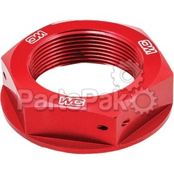 Works Connection 24-305; Steering Stem Nut (Red); 2-WPS-66-24305