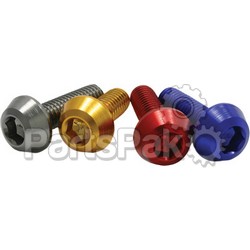 DRC D58-52-725; Aluminum Taper Bolts Red M6X25-mm 20-Pack; 2-WPS-634-84025R