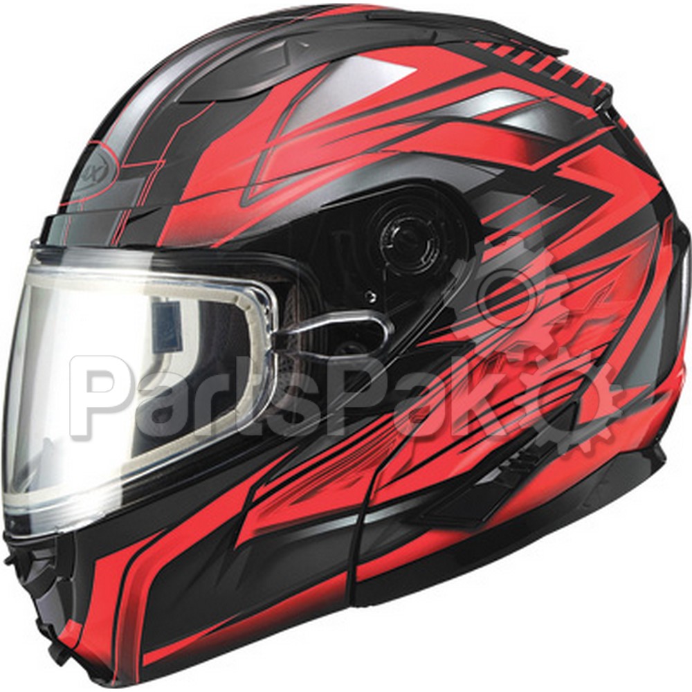Gmax G2641204 TC-1; Gm-64S Modular Carbide Snow Helmet Black / Red Sm