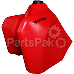 Acerbis 2044330229; Fuel Tank Red W / Black Cap 5.8 Gal