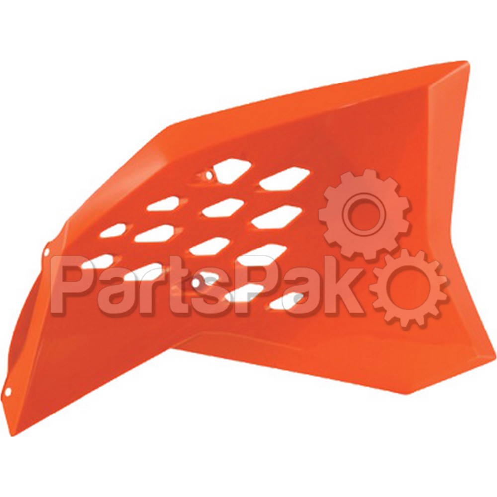 Acerbis 2081990237; Radiator Scoop (Orange)