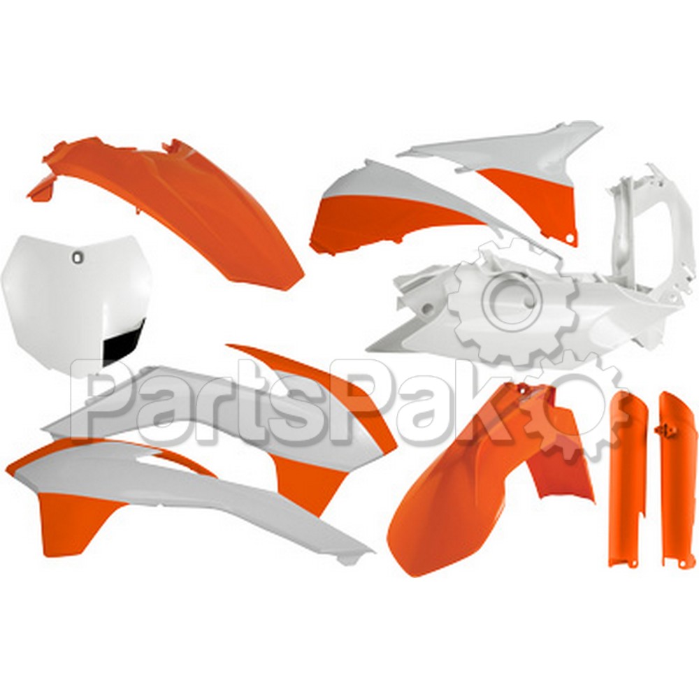 Acerbis 2314334618; Full Plastic Kit Orange