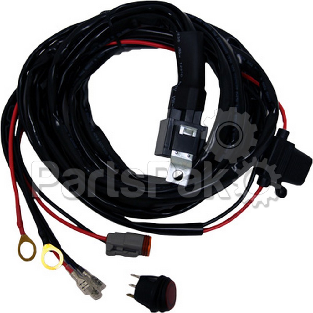 WPS - Western Power Sports 40193; Rigid Wire Harness 10-30-inch Ligh T Bar