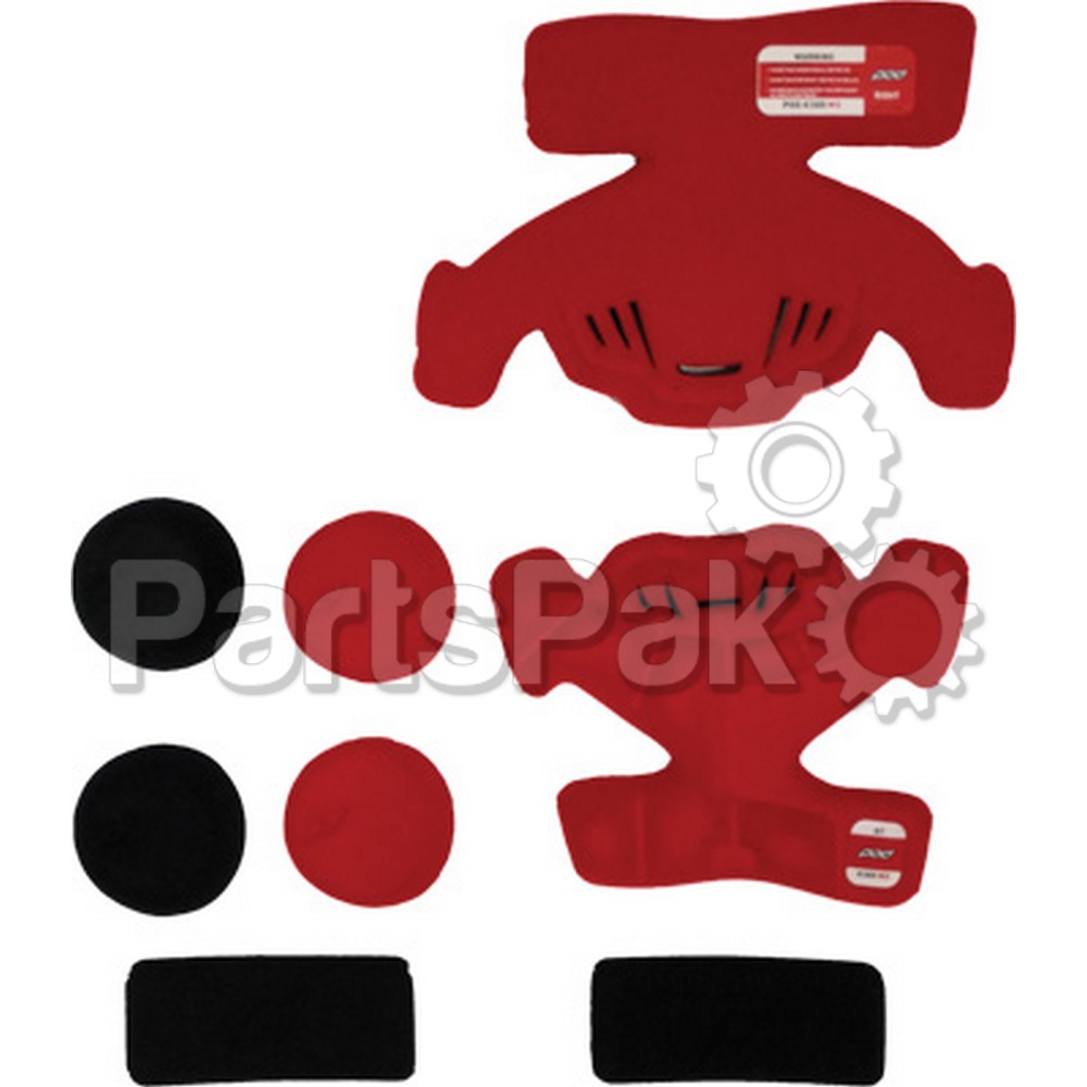 Pod KP430-003-OS; K300 Knee Brace Pad Set Red (Left)
