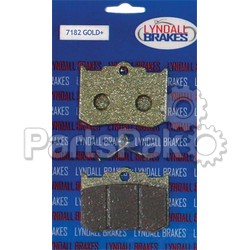 Lyndall Brakes 7182 Gold+; Gold Plus Brake Pads; 2-WPS-815-0009
