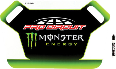 Pro Circuit 55146; Monster Energy Pit Board W / Marker
