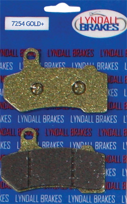 Lyndall Brakes 7254 Gold+; Gold Plus Brake Pads