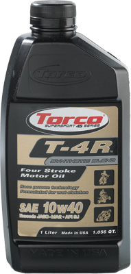 Torco T671044CE; T-4R 4-Stroke Motor Oil 10W-40 1L