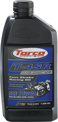 Torco T651044CE; T-4Sr 4-Stroke Racing Oil 10W-40 1L